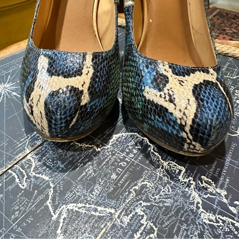 Michael Antonio Snakeskin Platform Heels – Size 8.5 - Picture 7 of 10
